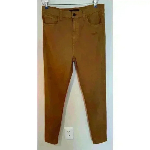 Joe's Jeans The Charlie Ankle Coated Maple Brown Size 32 - Picture 1 of 9